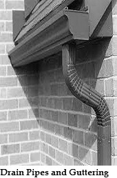 Pipes guttering drains